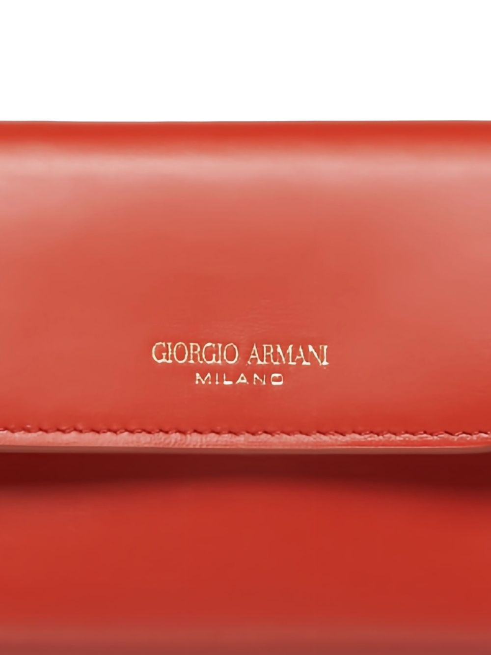 trifold leather logo-plaque wallet - 2
