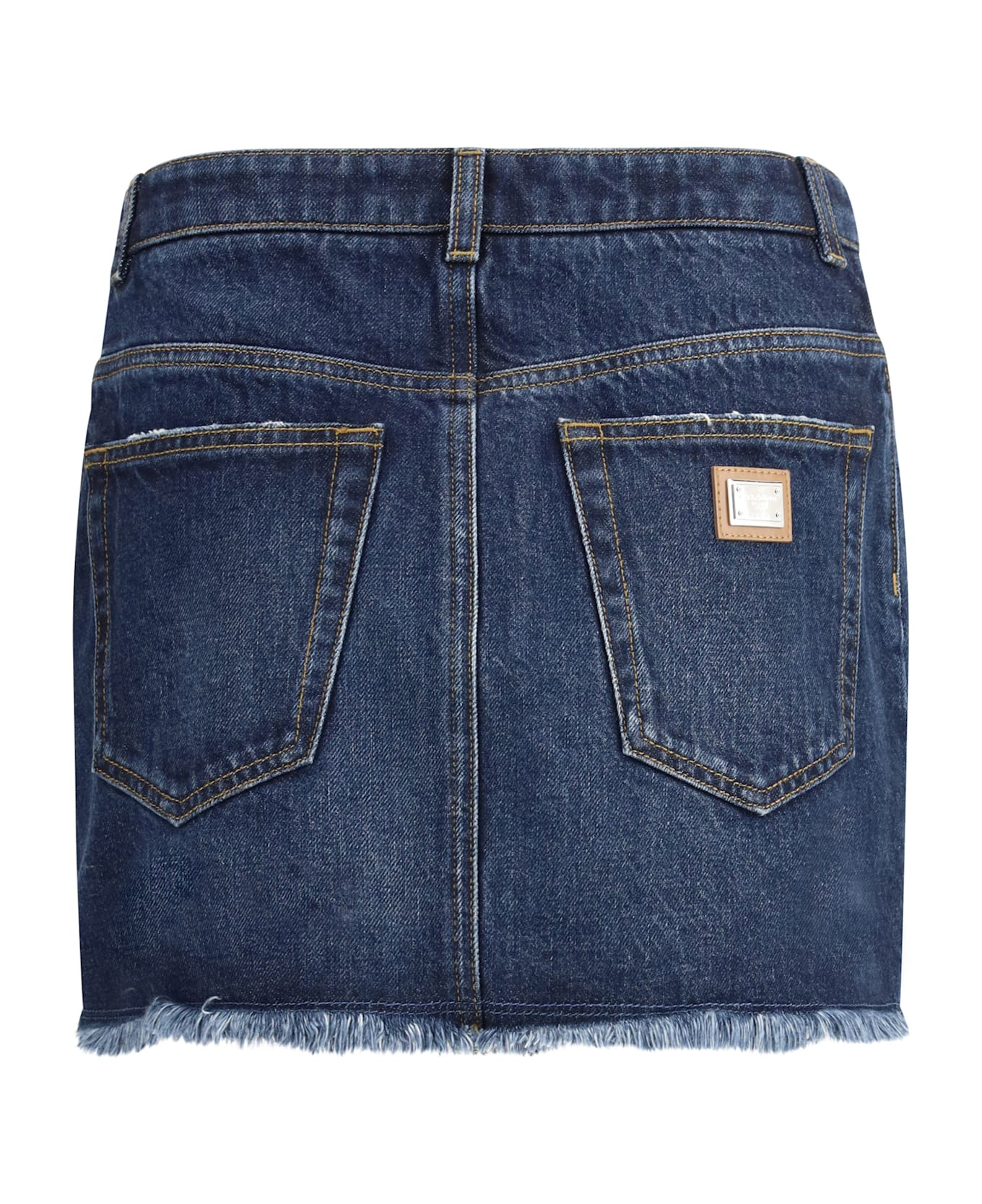 Denim Miniskirt - 2