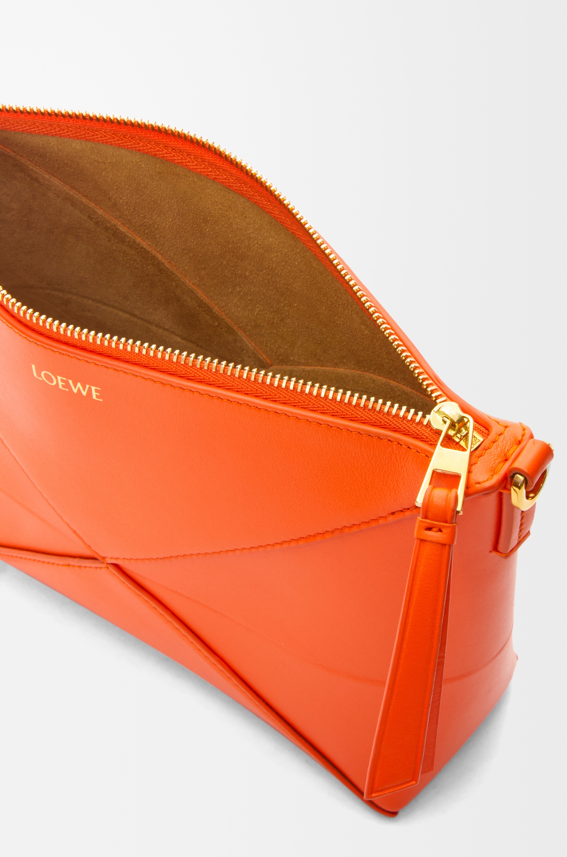 Puzzle Fold pouch in shiny nappa calfskin - 9