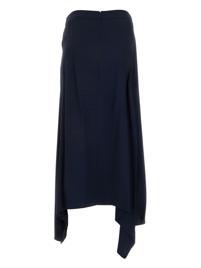 Stella McCartney asymmetric stretch-design skirt outlook