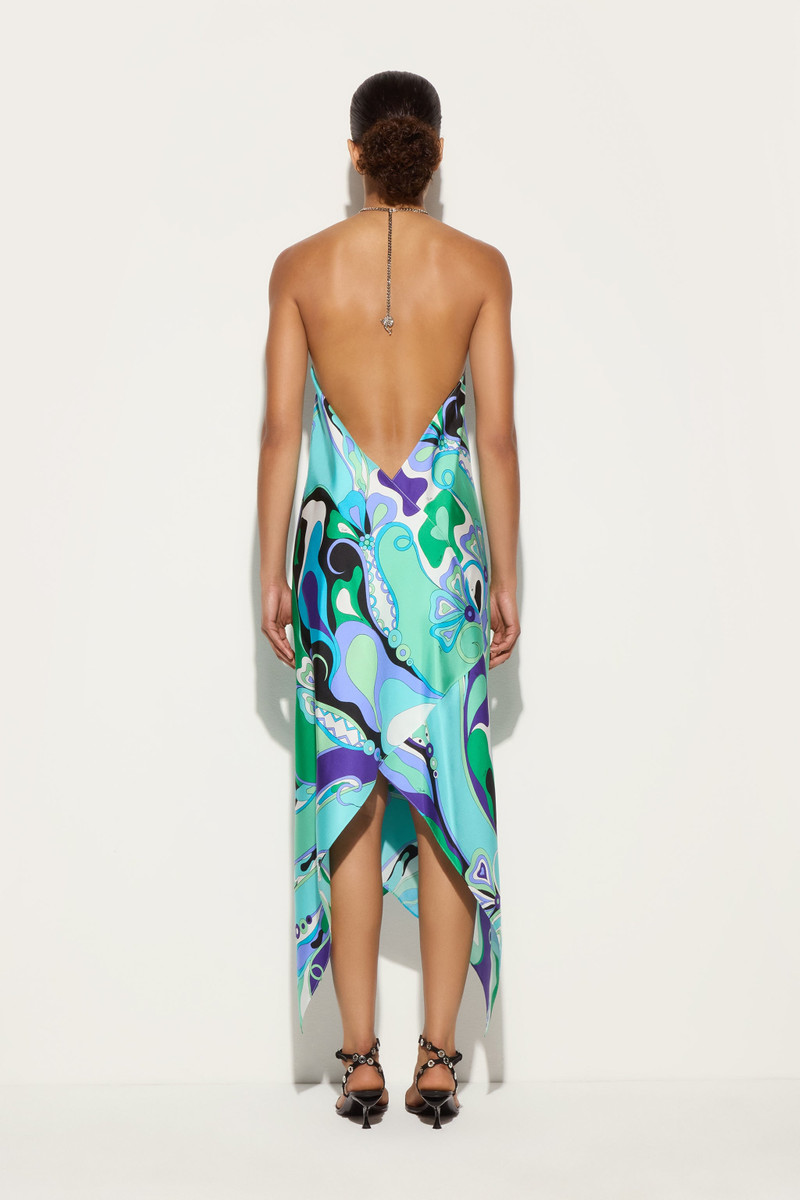 ORCHIDEE PRINT SILK DRESS 5