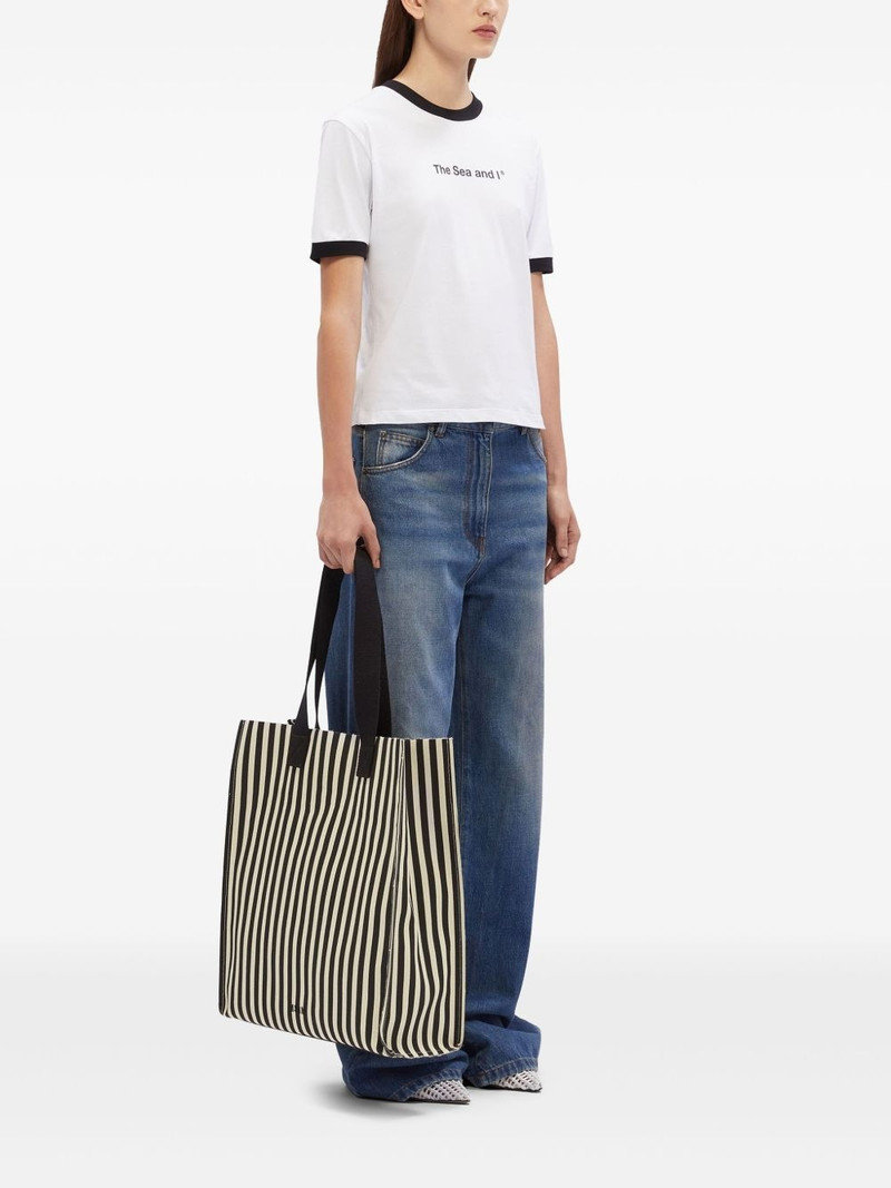 MSGM striped tote bag outlook