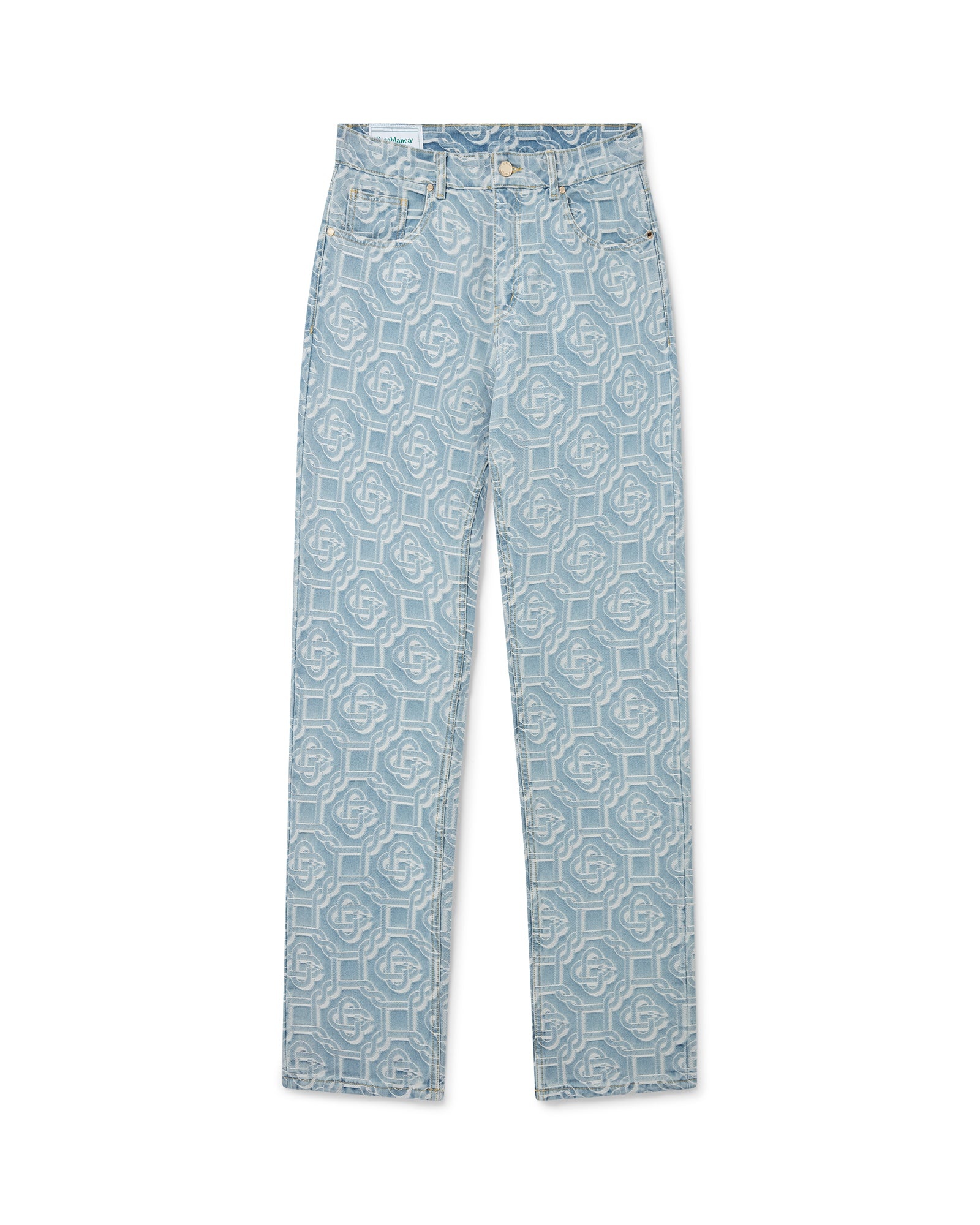 Monogram Straight Leg Jeans - 1