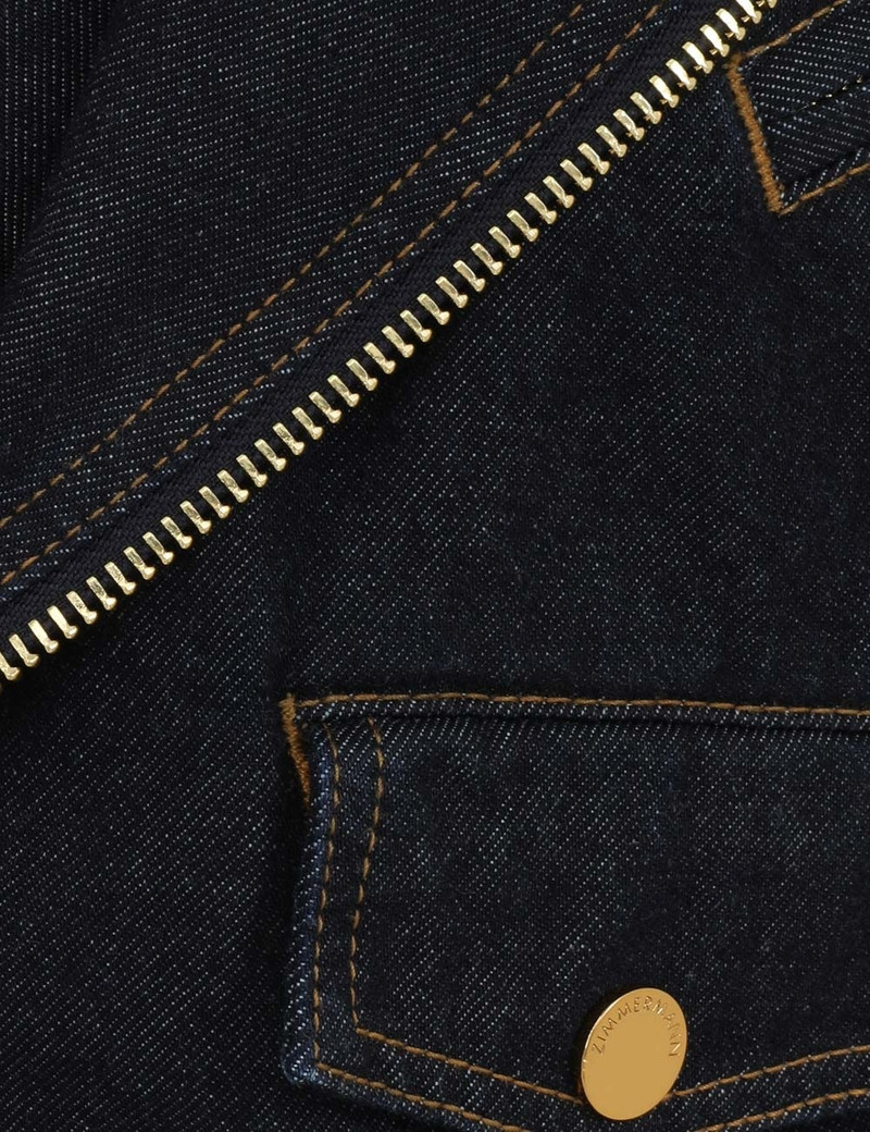 CRUSH DENIM BIKER JACKET 6