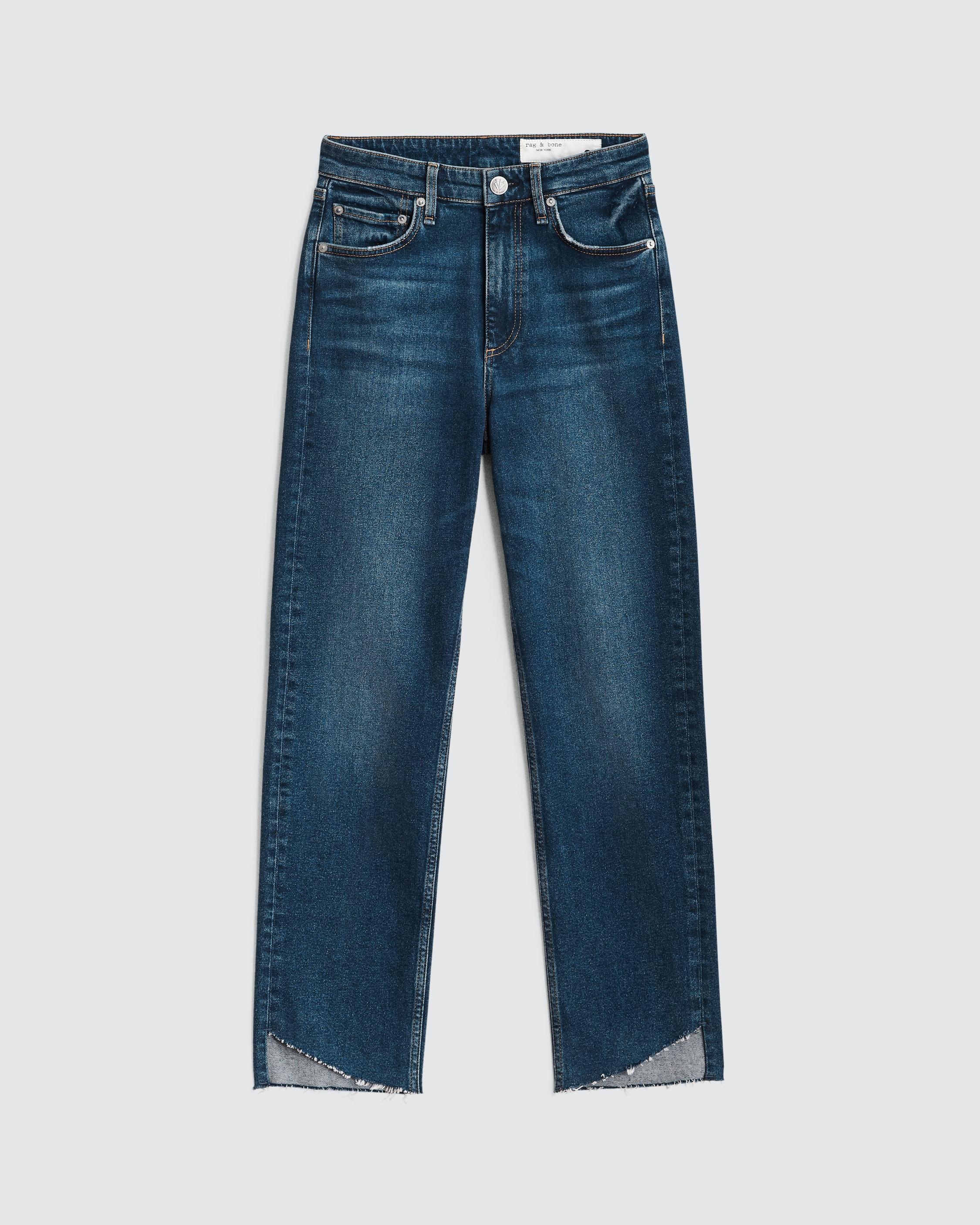 rag & bone Harlow Mid-Rise Vintage Straight-Leg Jeans