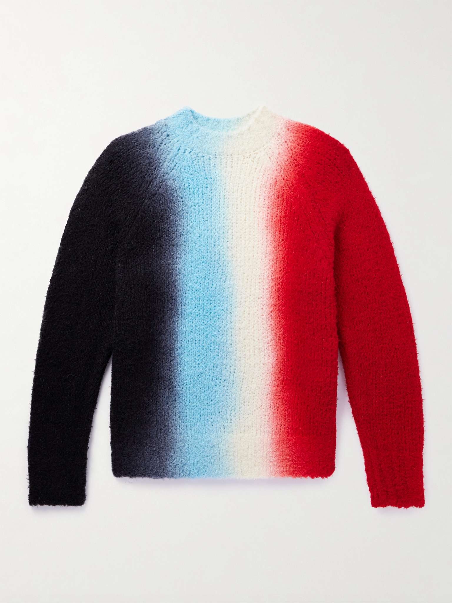 sacai Blue Pinched Seam Sweater