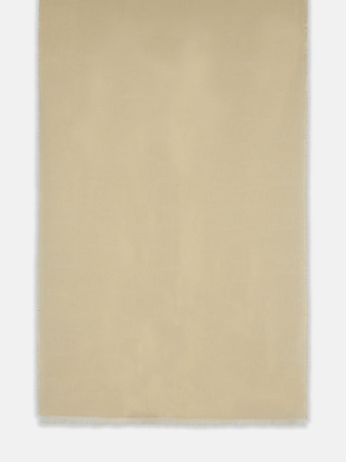 'WHISKEY' BEIGE VISCOSE BLEND SCARF - 1