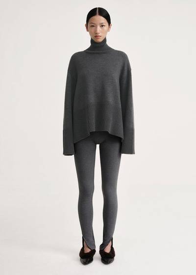 Totême Zip leggings grey melange outlook