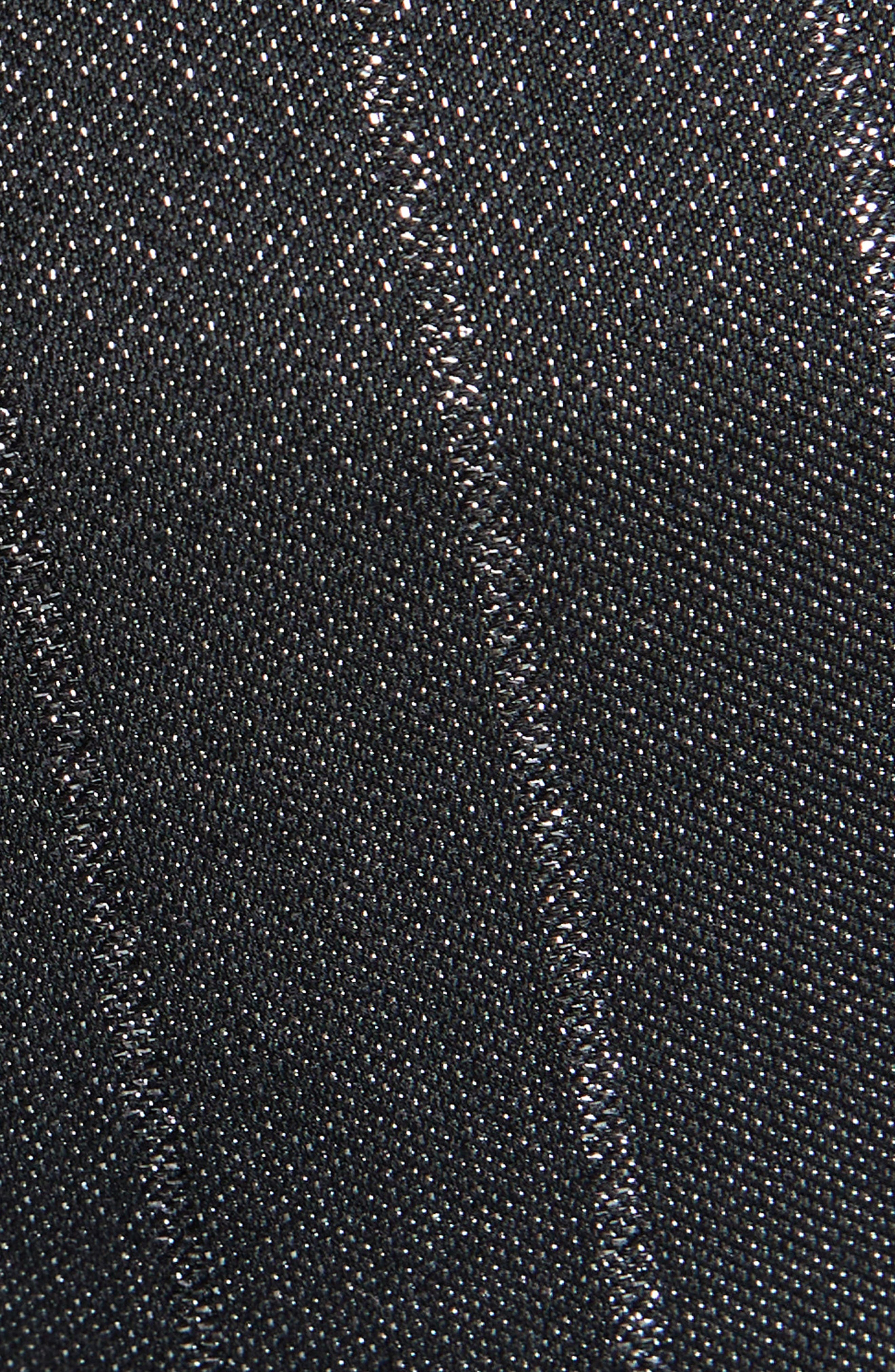 TOM FORD Metallic Stripe Wool Blend Ankle Pants in Dark Silver at Nordstrom - 7
