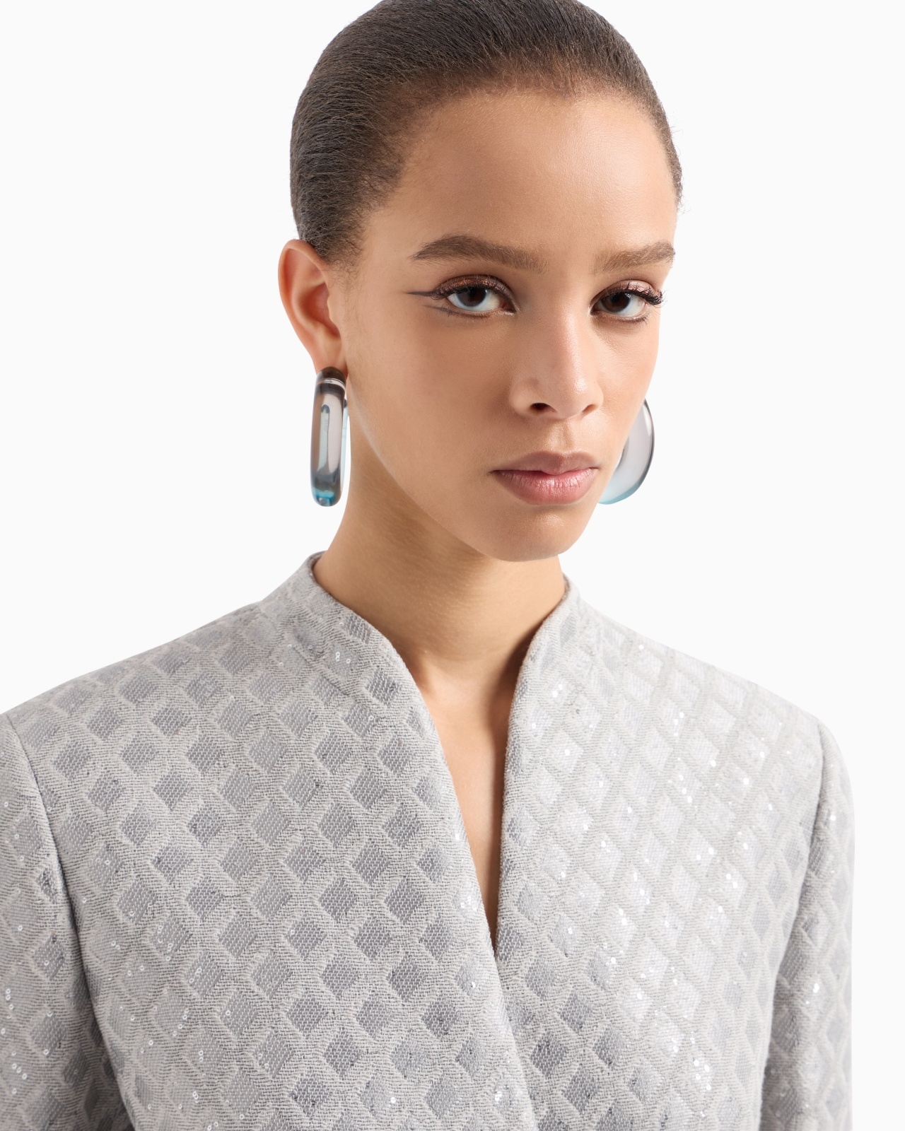 DOUBLE-BREASTED JACKET IN JACQUARD - 5