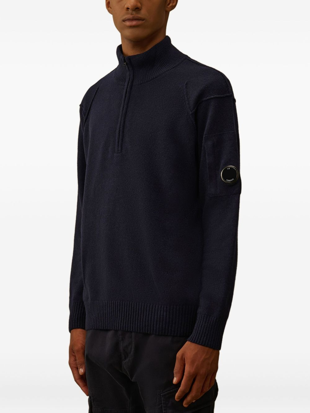 C.P. Company Men Wool Half-Zip Sweater - 3