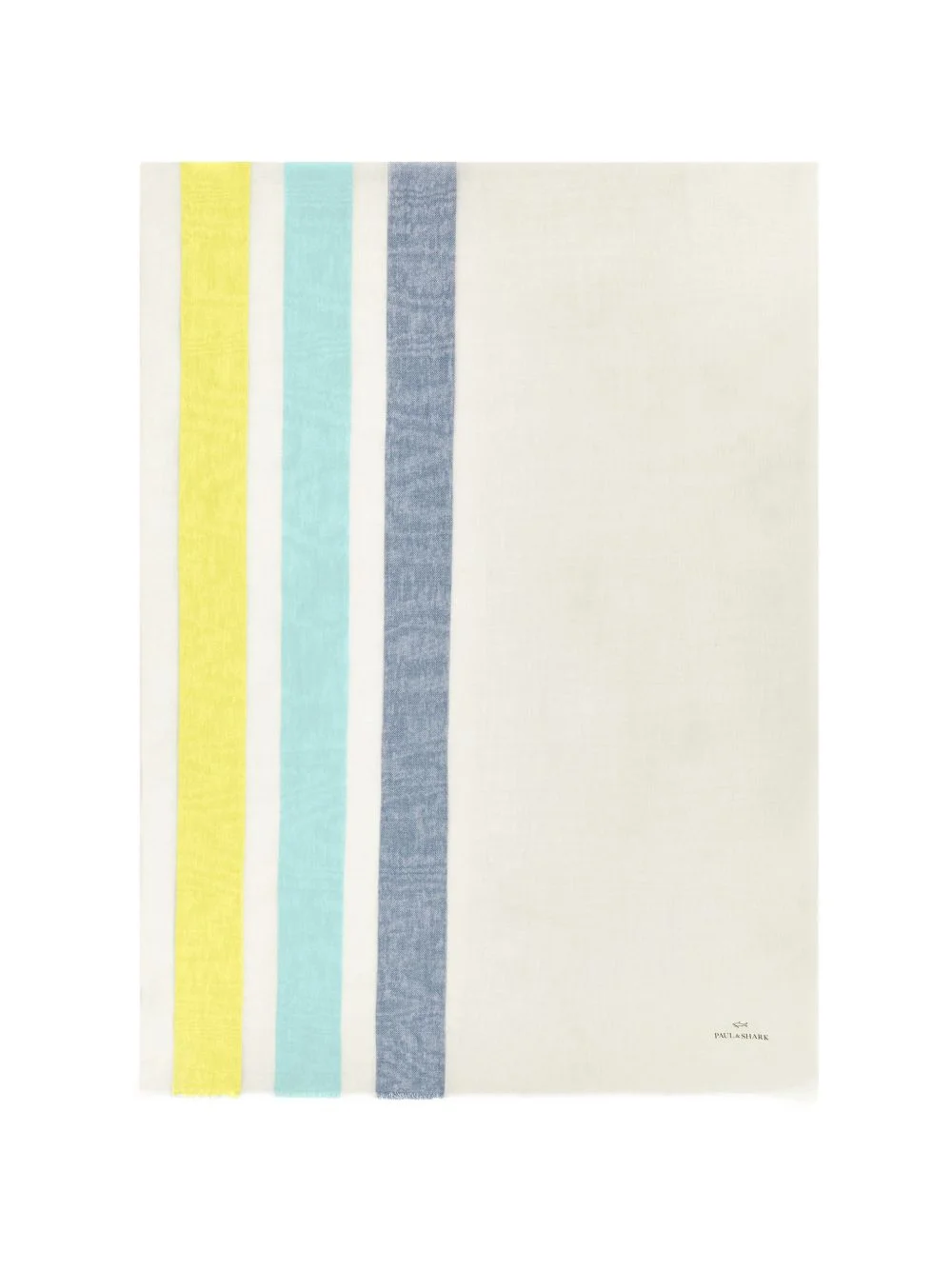 striped-pattern logo-detail scarf - 1
