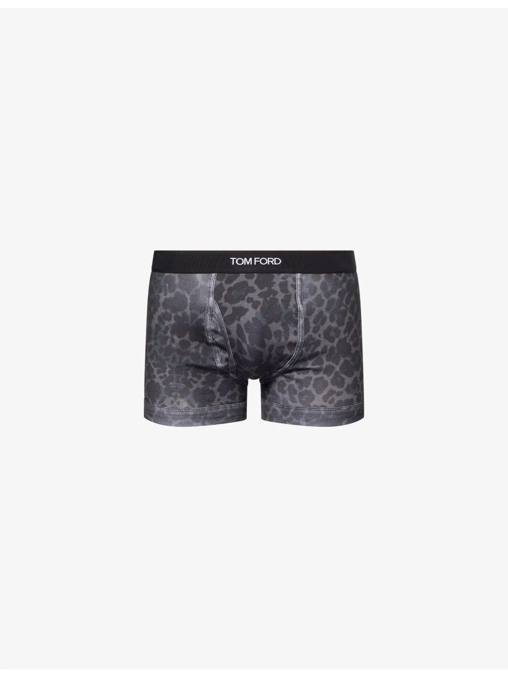 Cheetah-Print Stretch-Cotton Boxer Briefs - 1