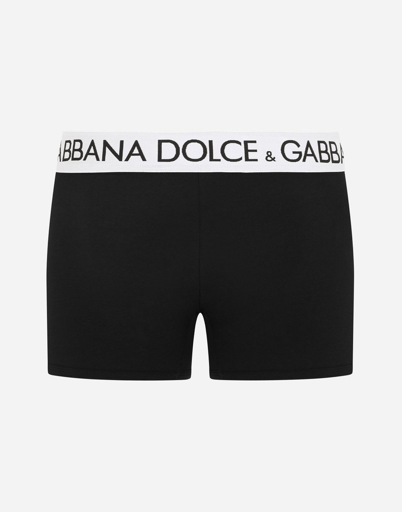 Dolce & Gabbana Two-way-stretch cotton jersey long-leg boxers outlook