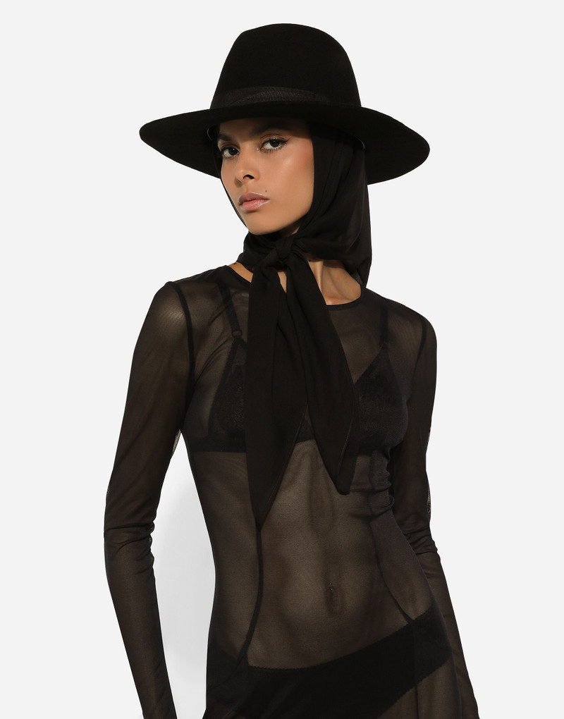 Dolce & Gabbana Chiffon veil scarf outlook