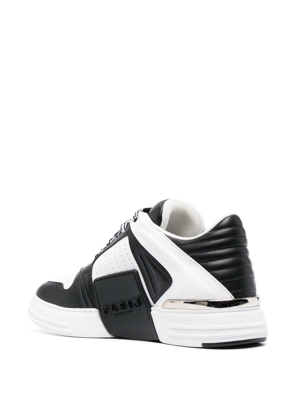 logo-patch low-top sneakers - 3