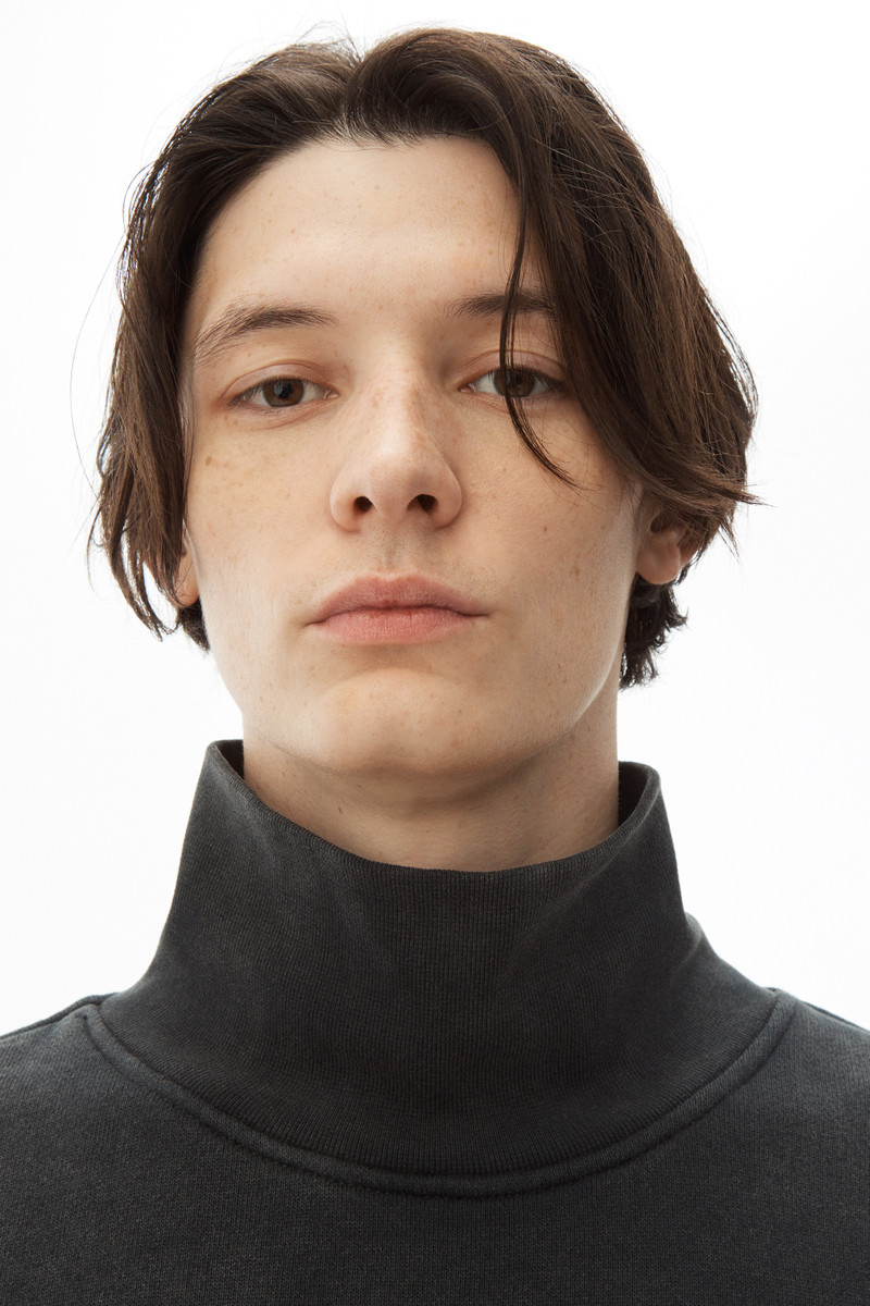 ACID WASH HIGH NECK PULLOVER 3