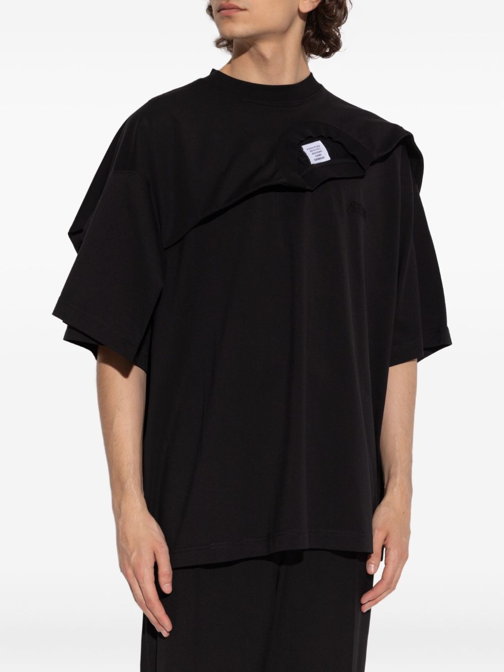 layered-panel T-shirt - 3