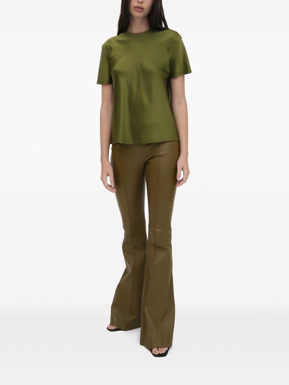satin-finish T-shirt - 2