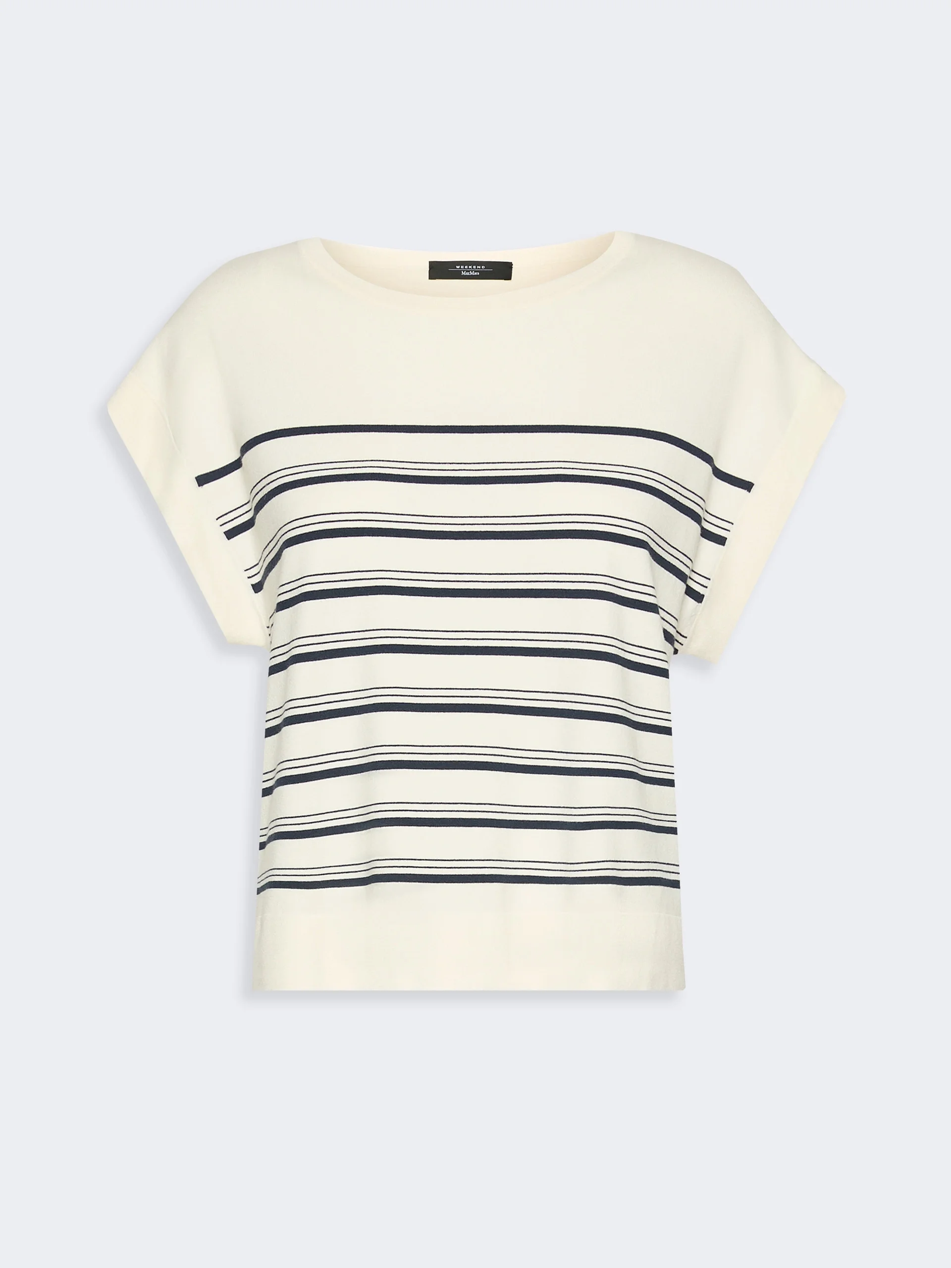 UFO Short-sleeved viscose sweater - ECRU - 1