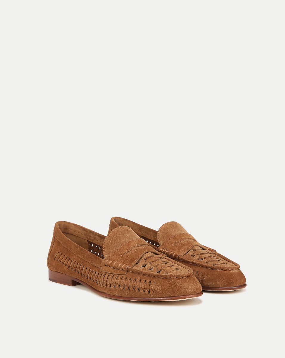 PENNY WOVEN SUEDE LOAFER - 2