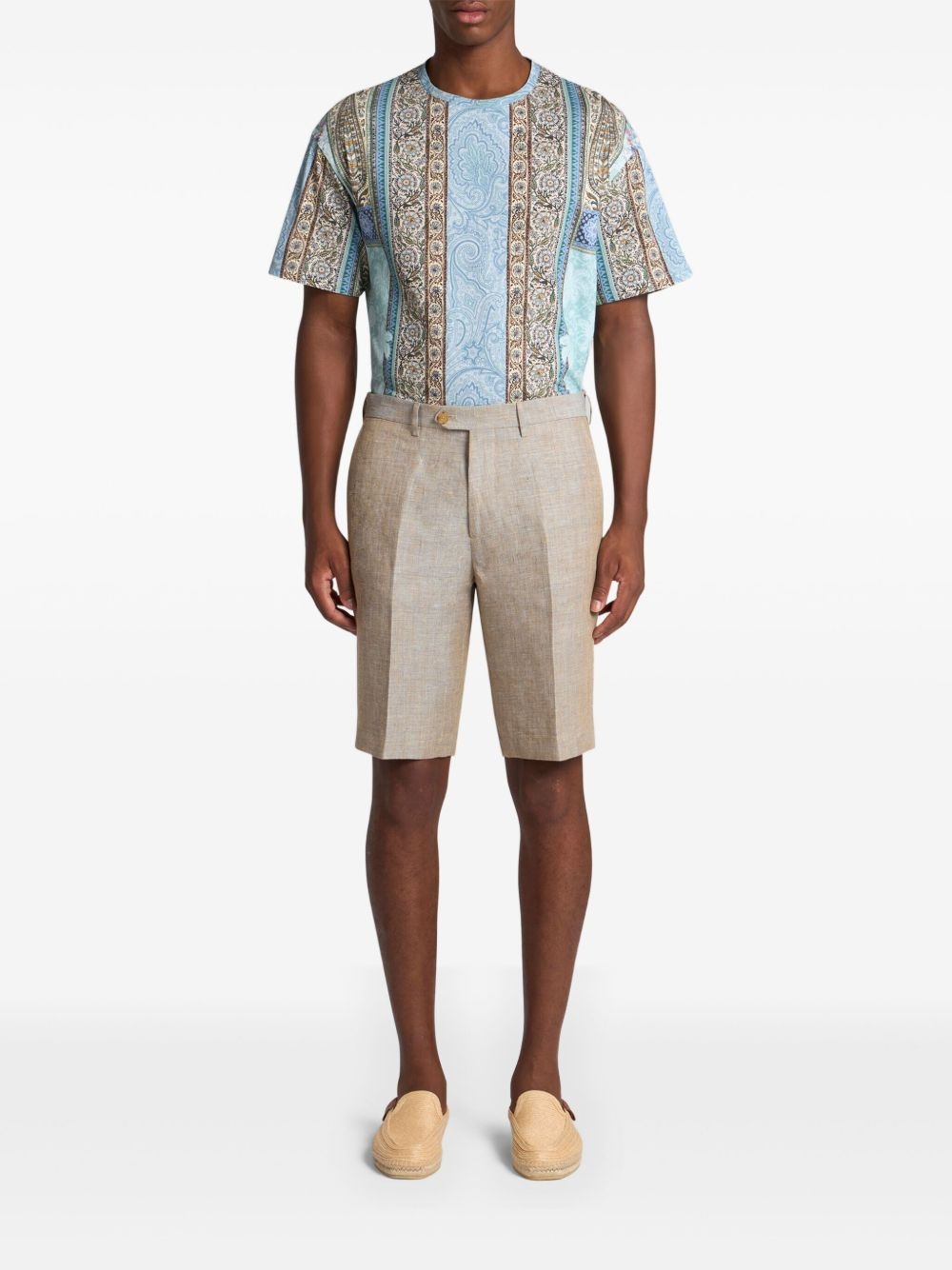 linen shorts - 3