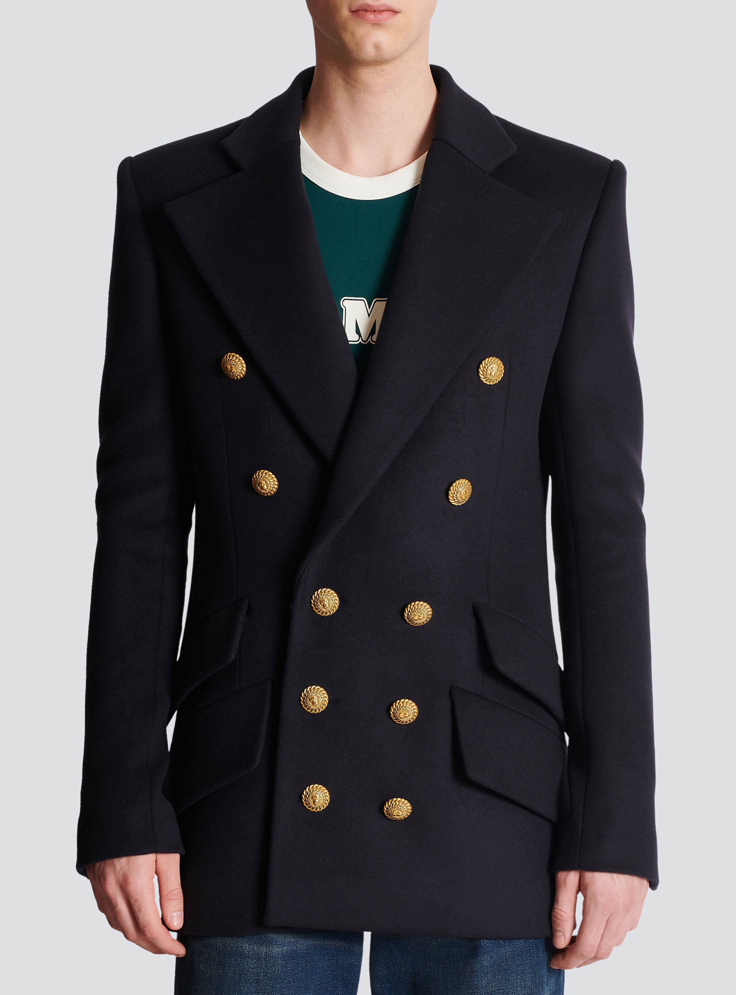 Short military-style coat - 5
