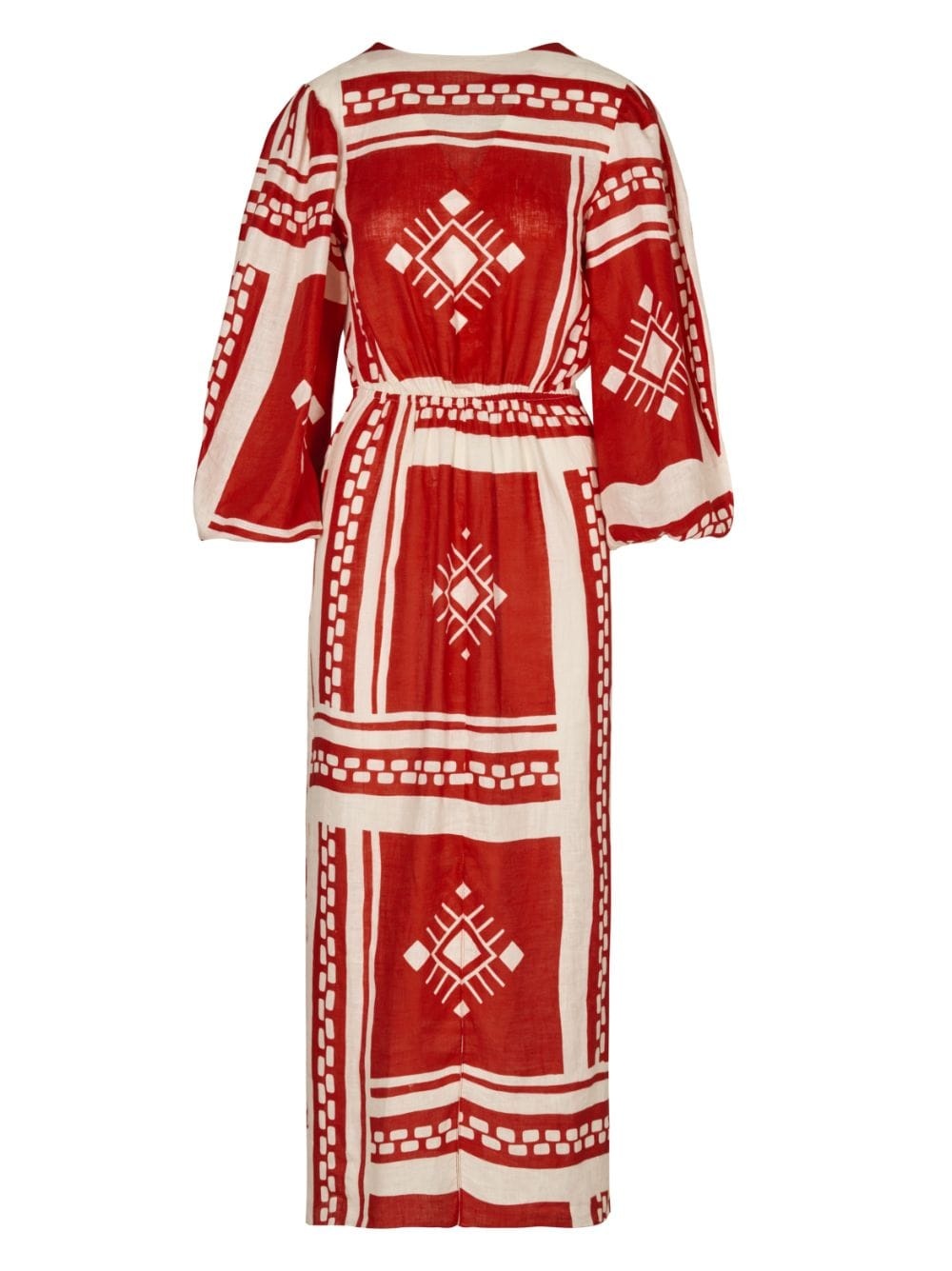 Sun Goddess printed linen dress - 2