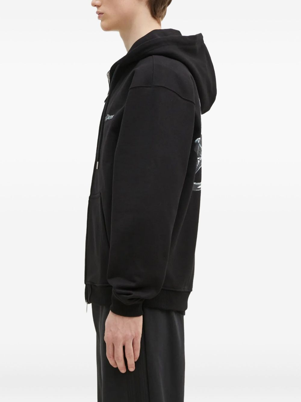 graphic-print hoodie - 3