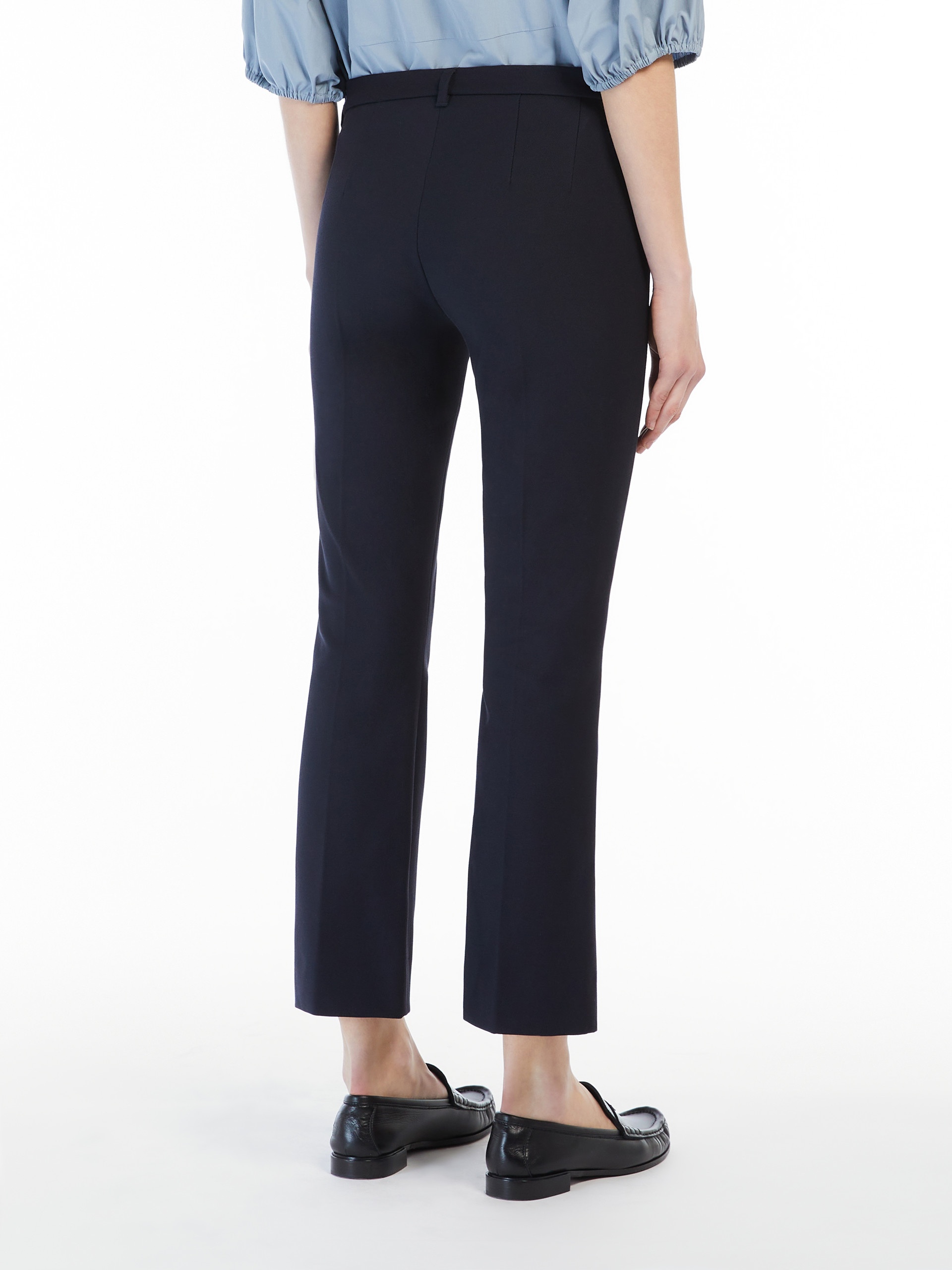 S Max Mara UMANITA Stretch cotton blend trousers | REVERSIBLE