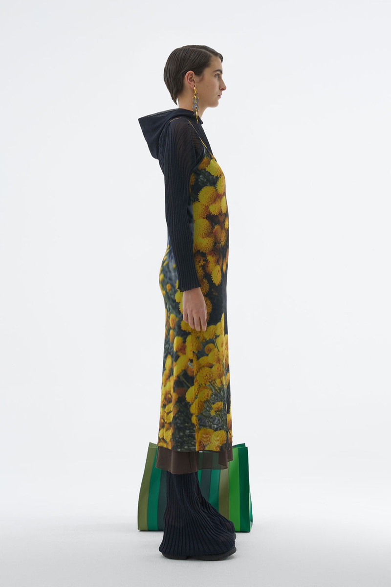 SLIP DRESS WITH FLOWER PRINT 3