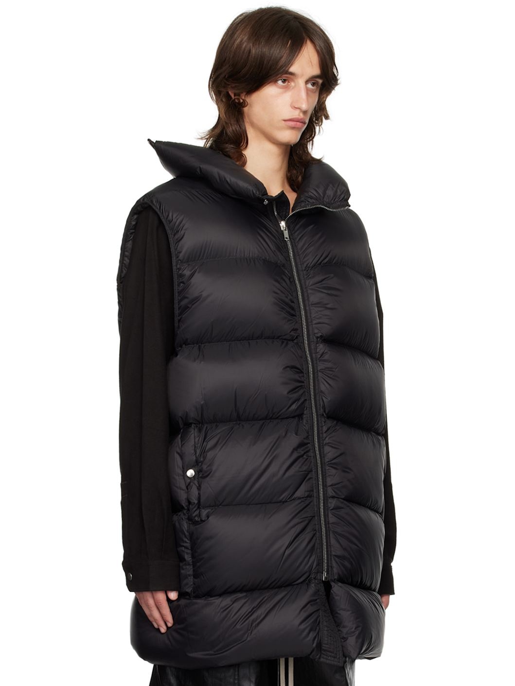 Black Porterville Flight Down Vest - 2