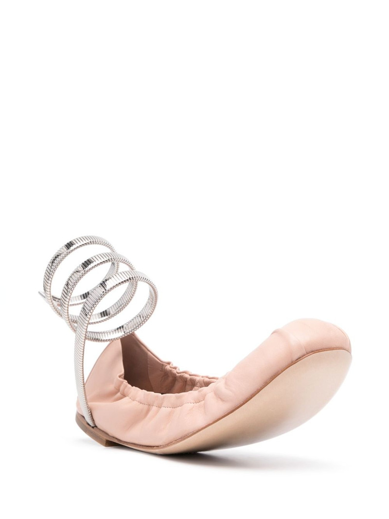 RENE CAOVILLA leather ballet flats outlook
