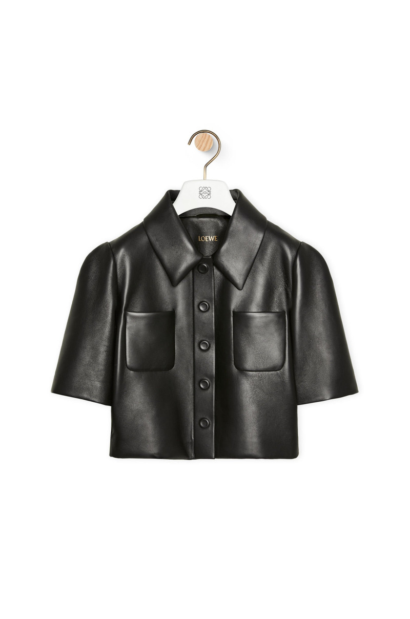 Reproportioned jacket in nappa lambskin 1