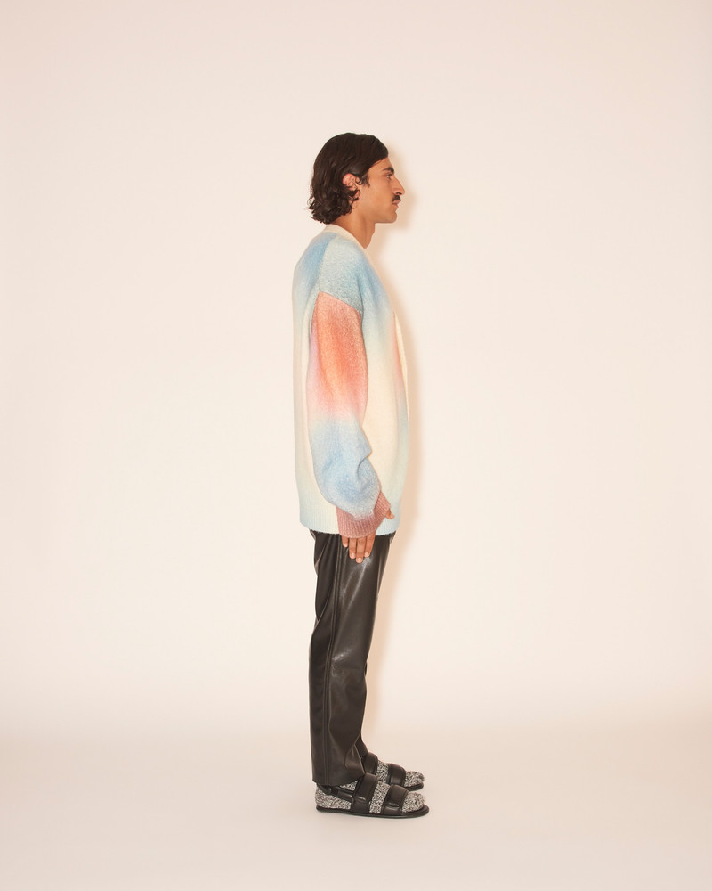 PRIM - Brushed cardigan - Multi watercolour 4