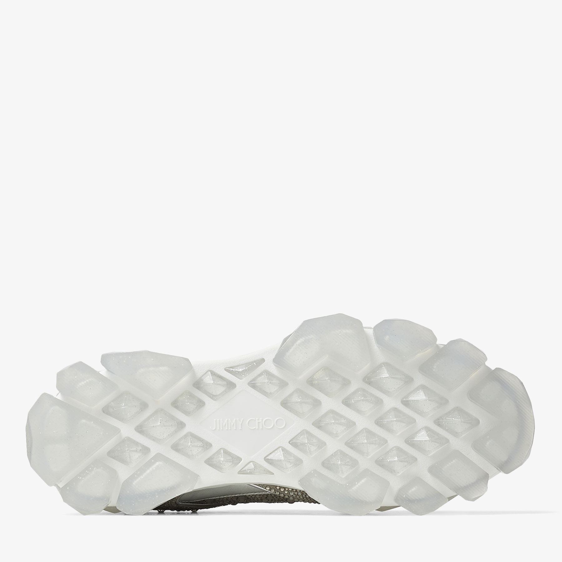 Diamond X Strap/M
Silver Satin Low Top Trainers with Crystal Embellishment and Crystal Strap - 3