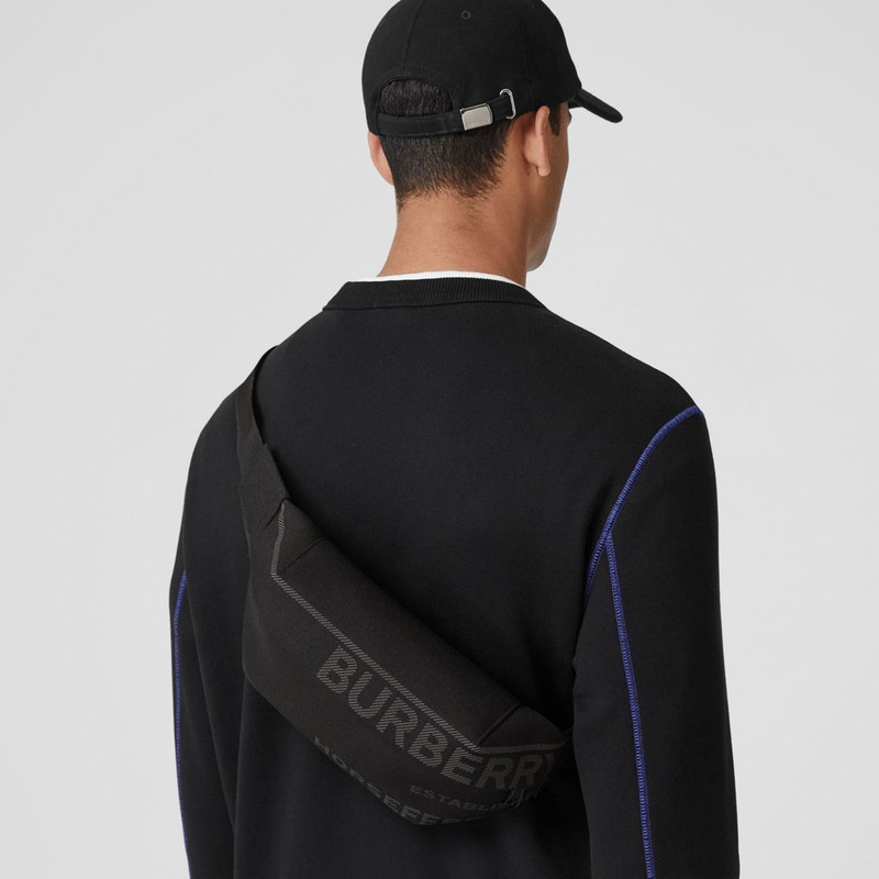 Burberry Horseferry Print Nylon Canvas Sonny Bum Bag outlook