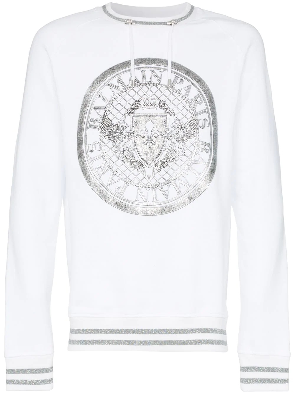 white Coin logo print jumper - 1