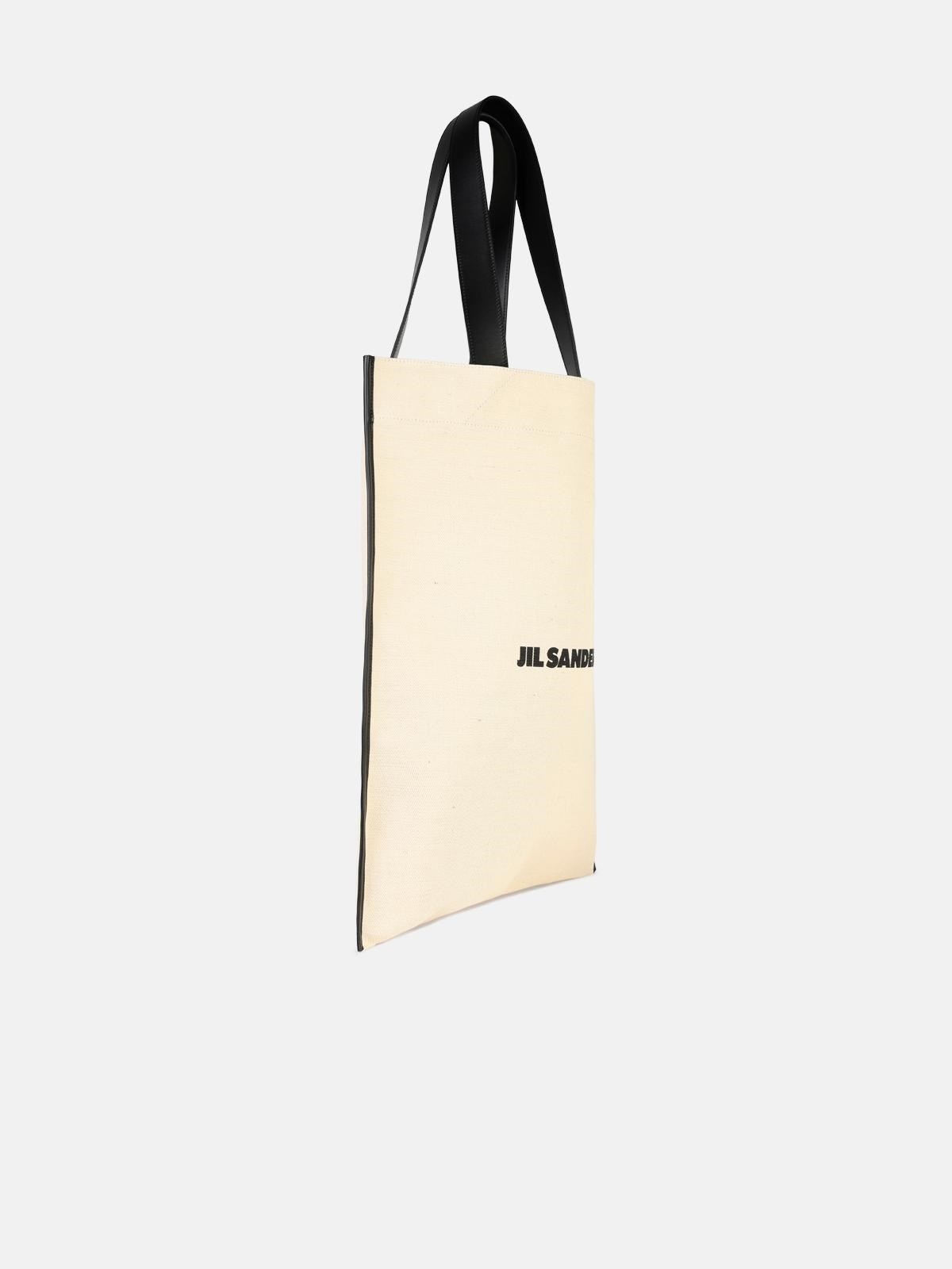 BEIGE TELA SHOPPING BAG - 2