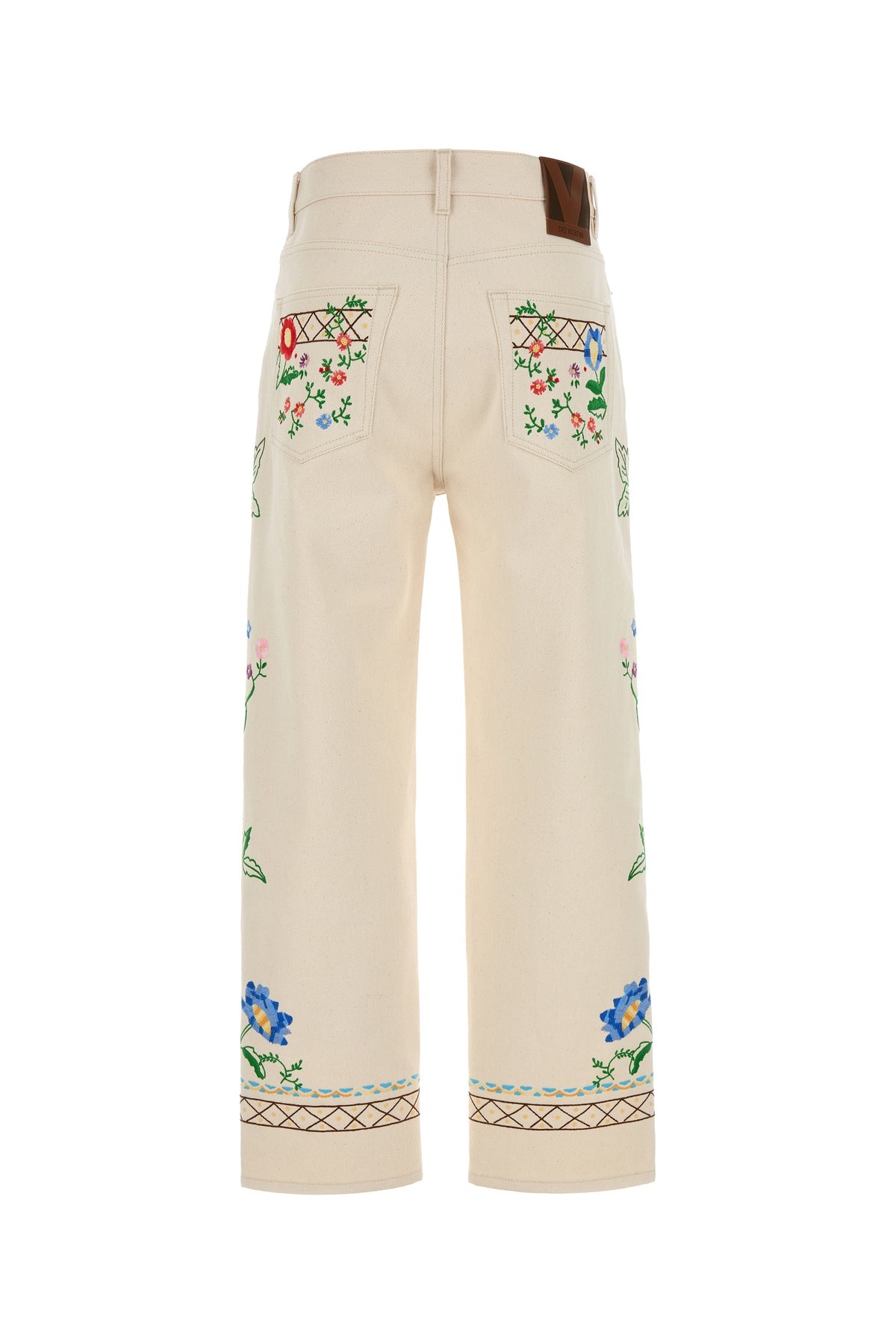 Melange ivory denim jeans - 2