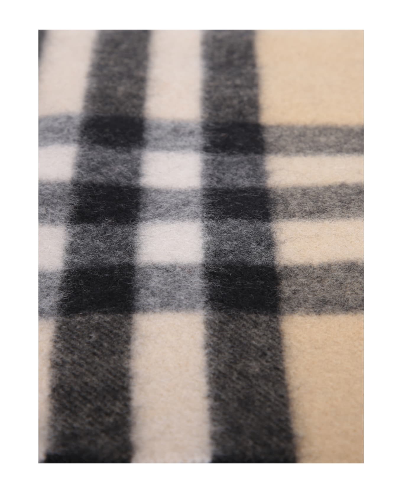 Cashmere Check Scarf - 2