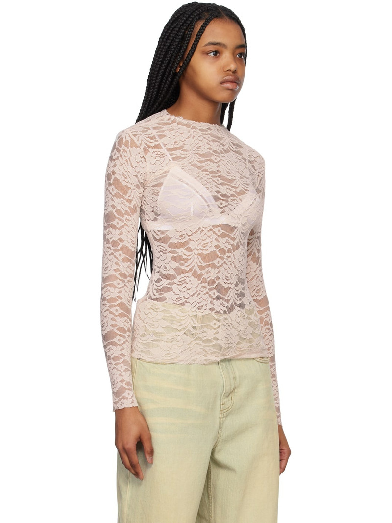 We11done Beige Crewneck T-Shirt outlook