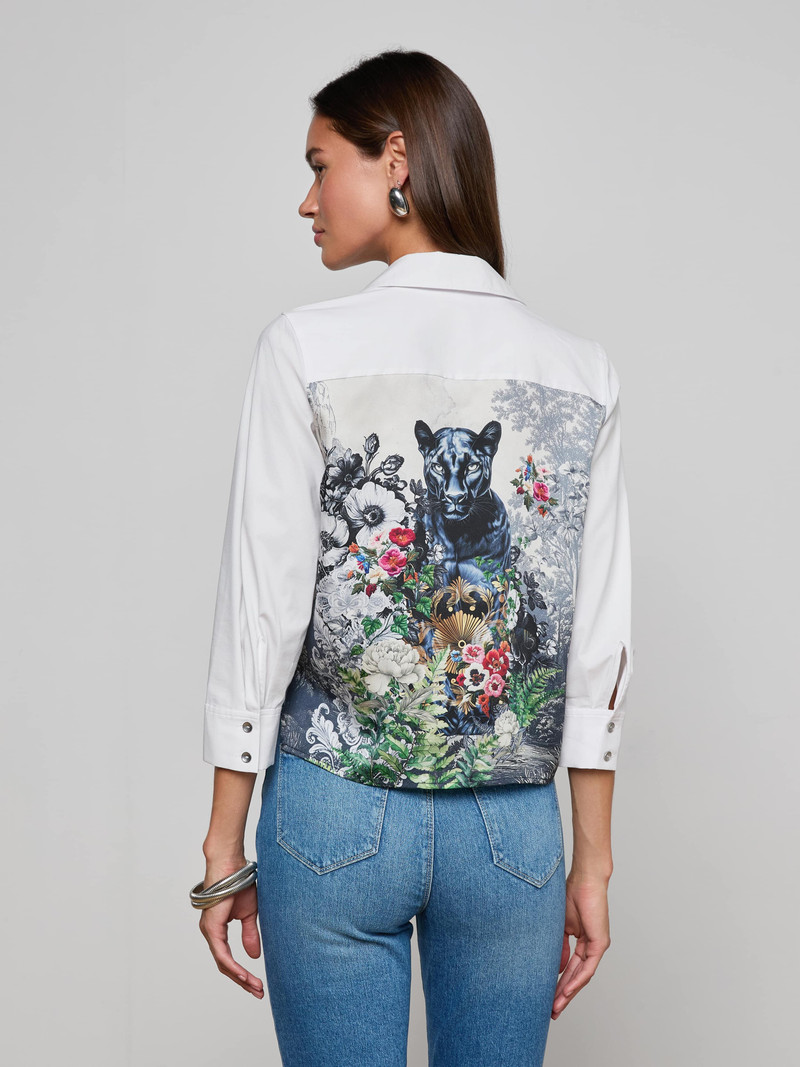 Fawn Panther Print Shirt 5