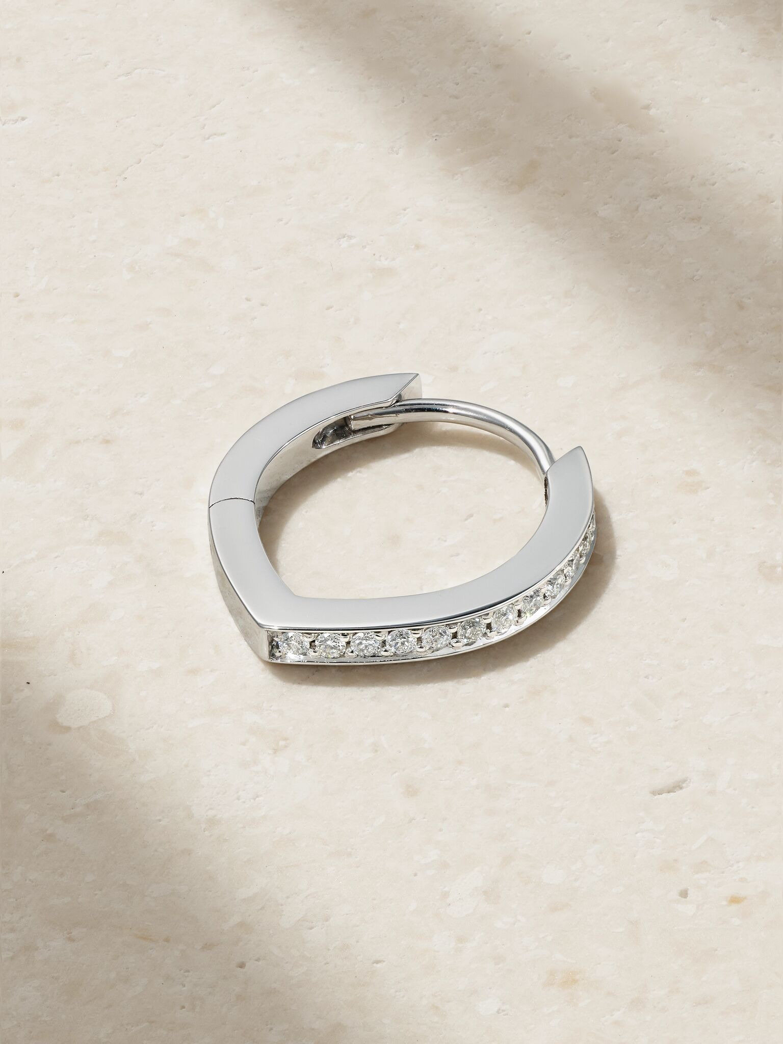 Antifer 18-karat white gold diamond single earring Silver - 1