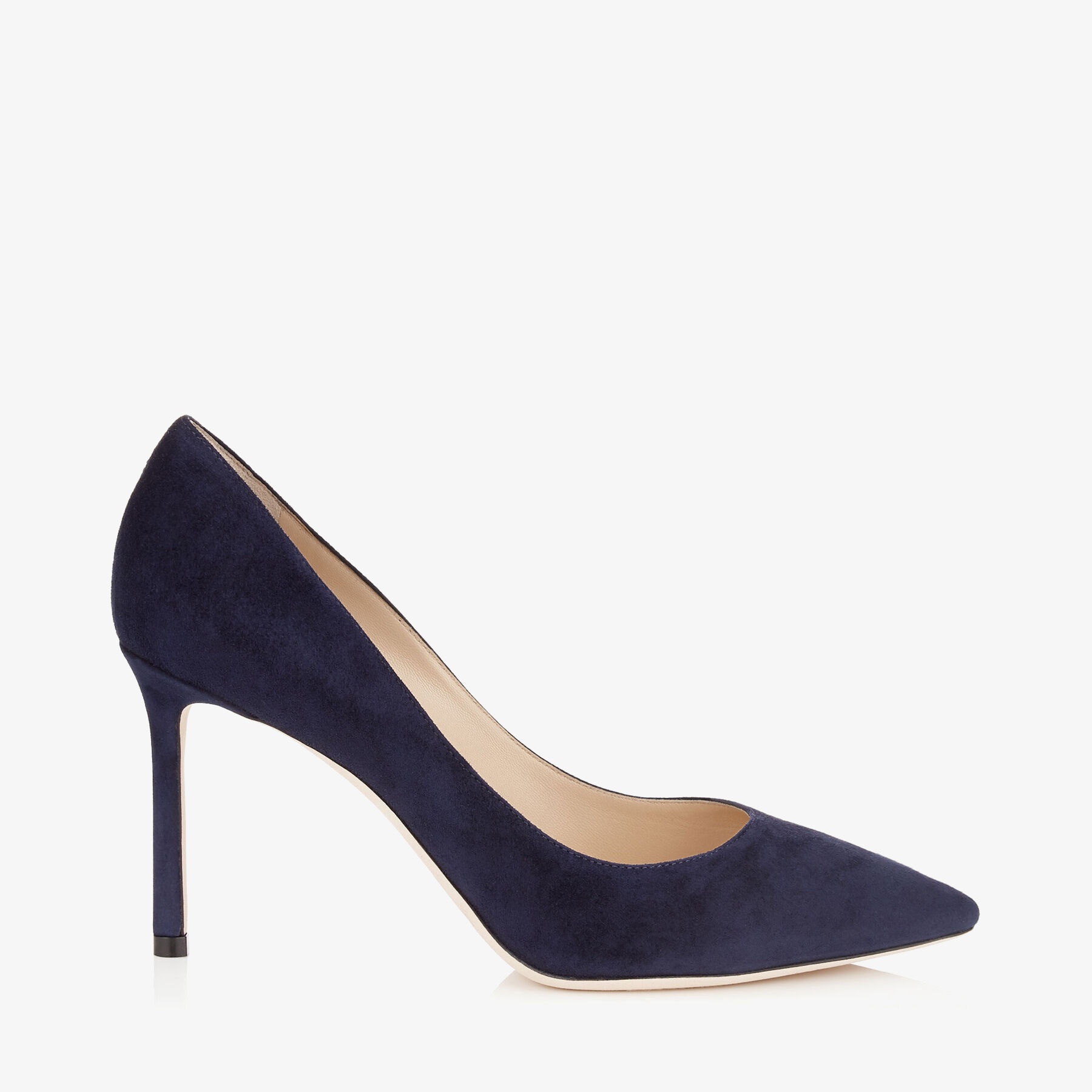 Romy 85
Navy Suede Pointy Toe Pumps - 1