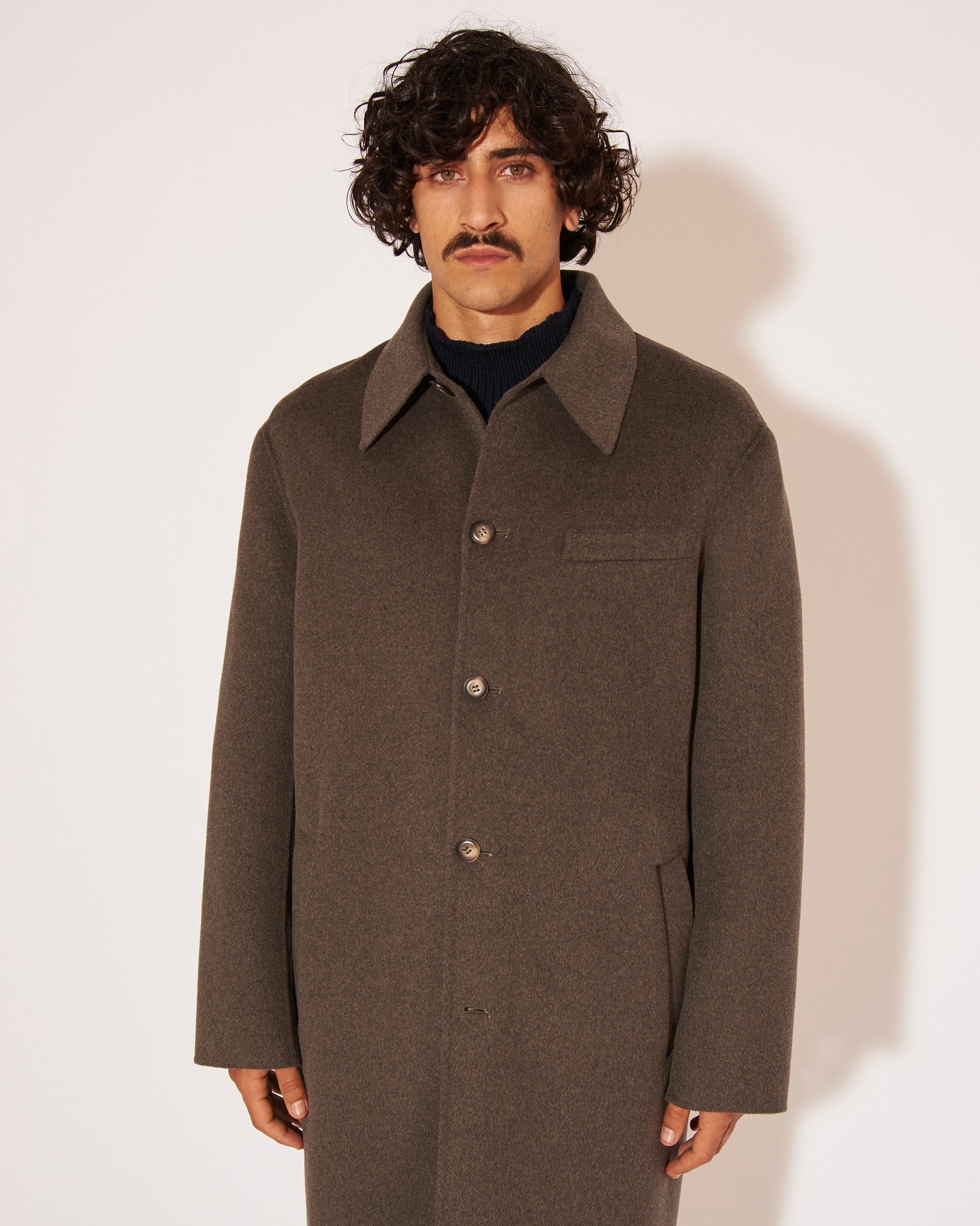 JANNO - Double wool coat - Dark Grey - 5