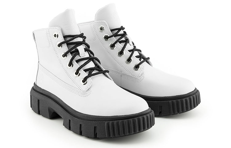 (WMNS) Timberland Greyfield Leather Boots 'White Full Grain' A41ZW-100 - 4