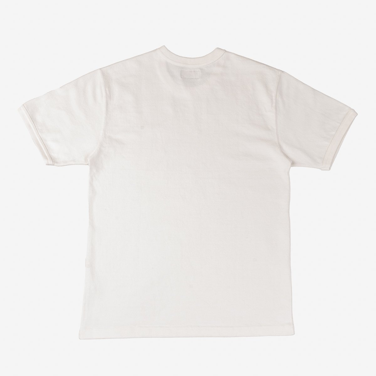 IHT-1600-WHT 11oz Cotton Knit Crew Neck T-Shirt - White - 5