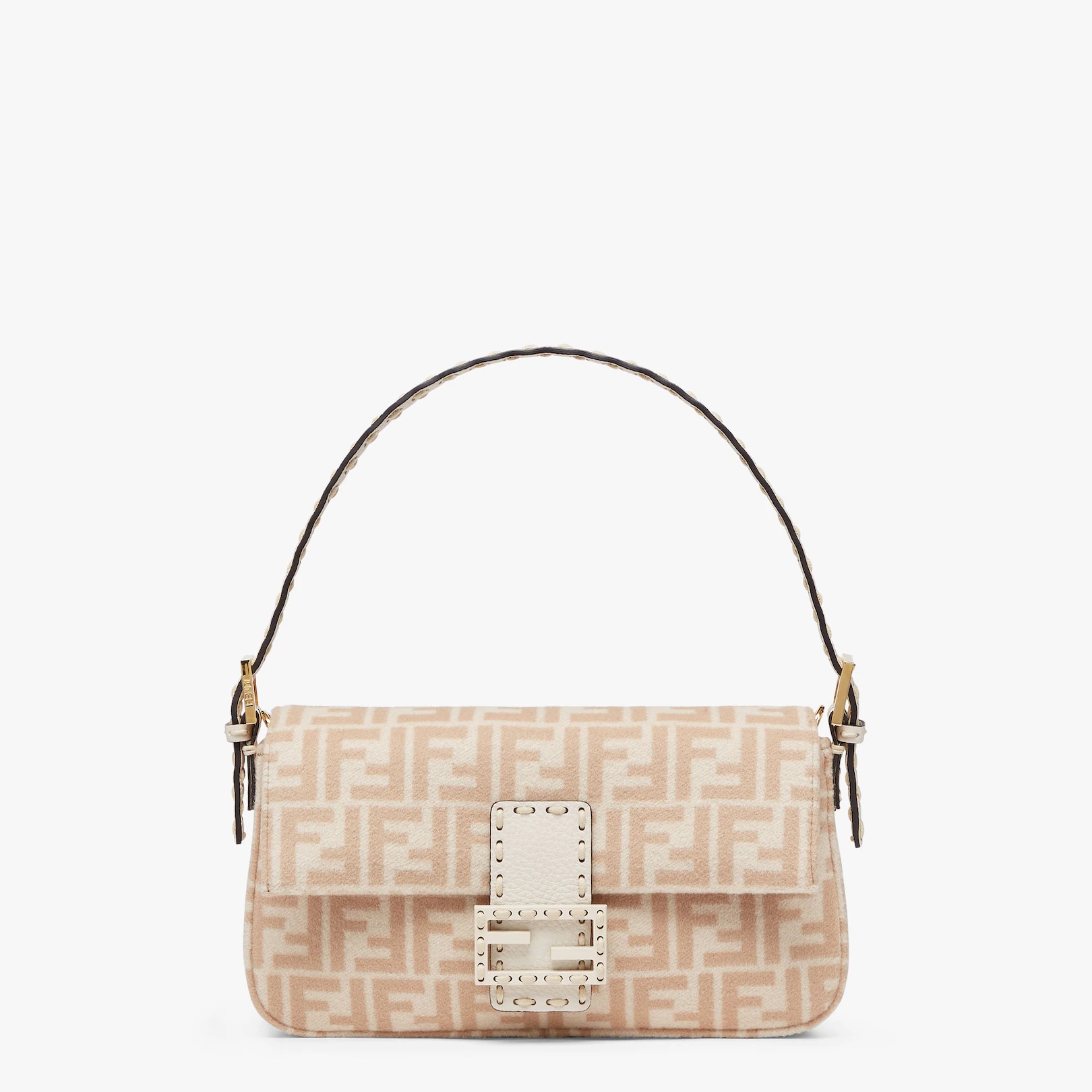 Beige FF wool bag - 1