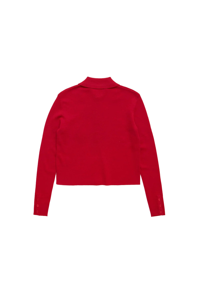 SPENCER BADU Spencer Badu Black Tie Polo Red outlook